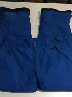 Columbia Mens Bugaboo Omni-Tech Insulated Snow Pants Medium Omni-Heat Blue Ski